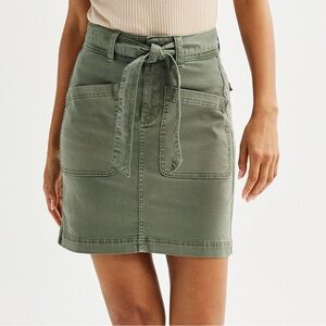 Olive Green Cargo Women's Skirt